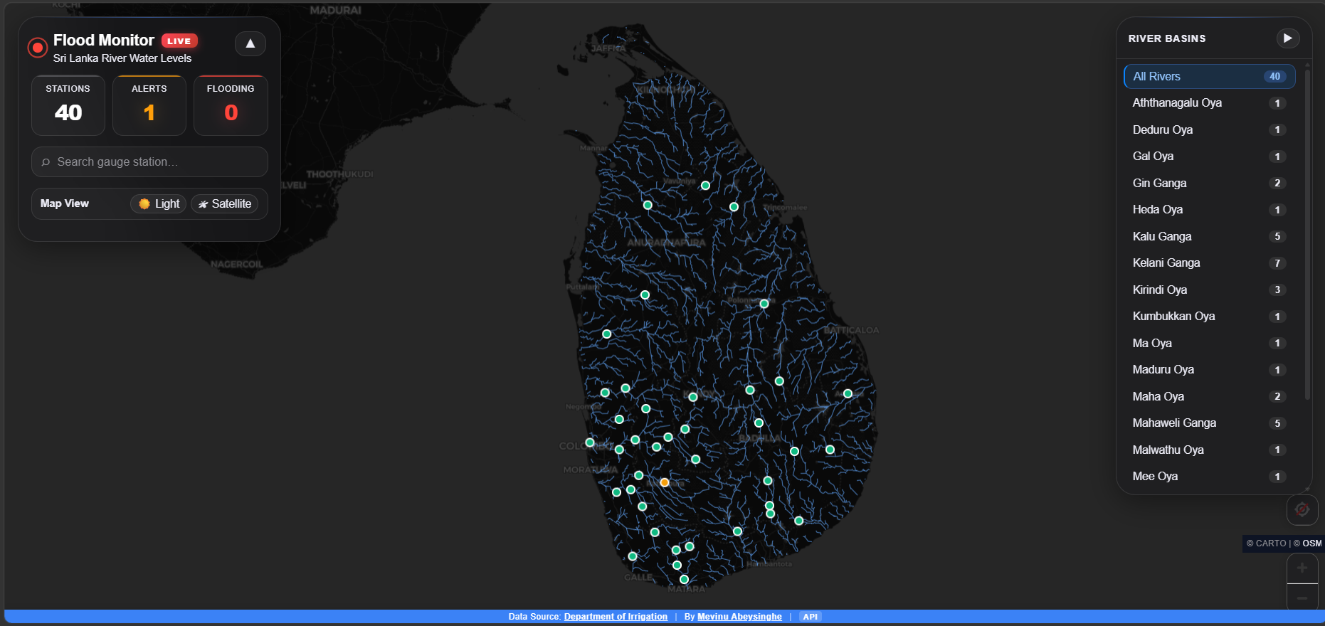 Sri Lanka Flood Monitor
